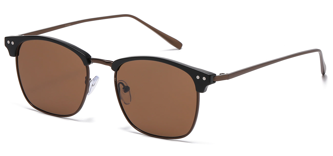 Classic Metallic Square Sunglasses 713092