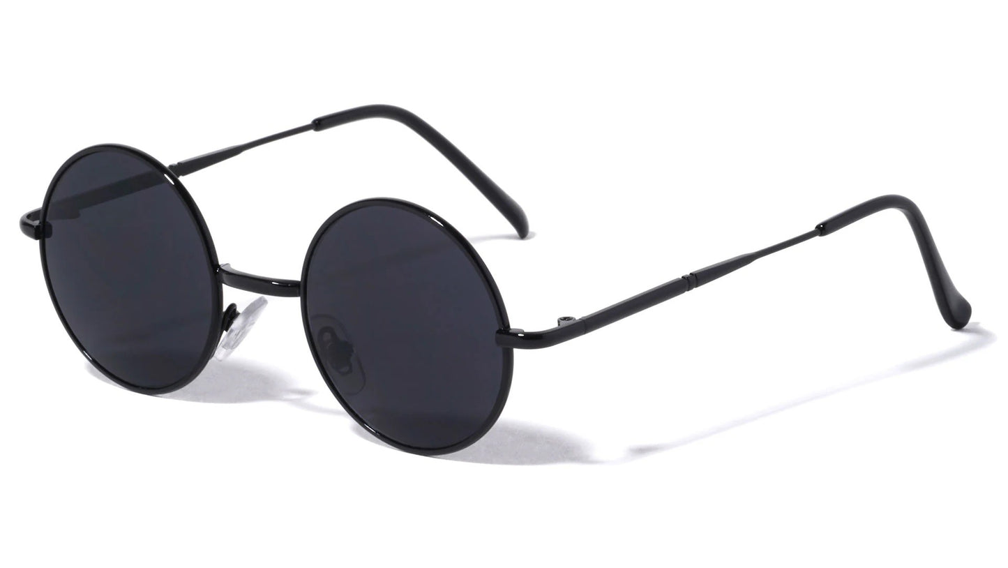 Super Dark Lens Retro Round Shades pv8009-sd