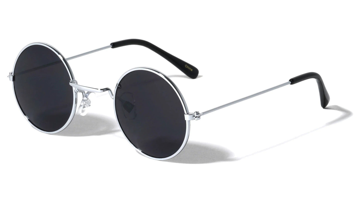 Super Dark Lens Round Shades 1001-sd
