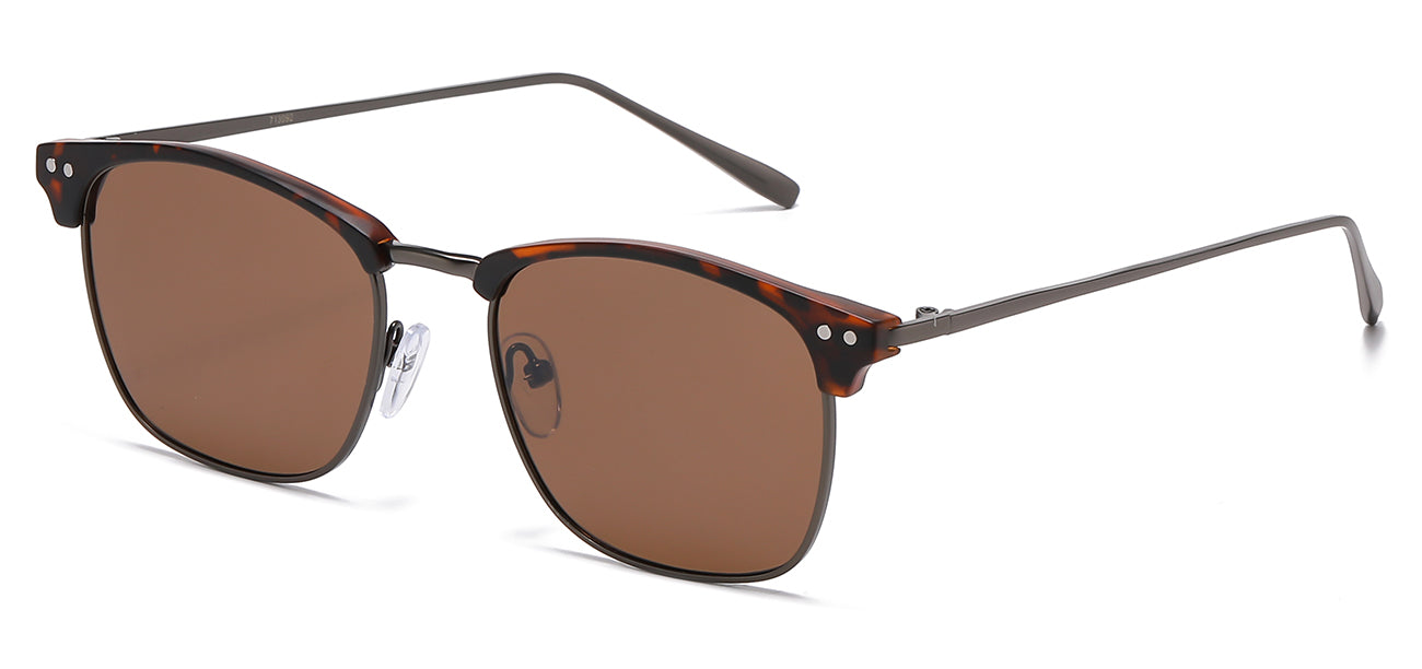 Classic Metallic Square Sunglasses 713092