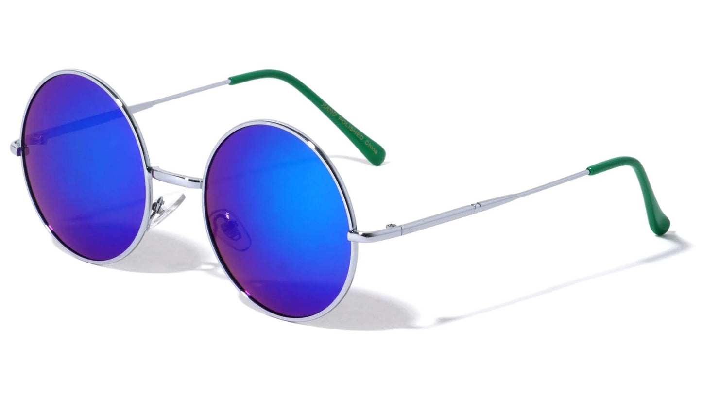 Retro Metallic Round Sunglasses m3945-cm