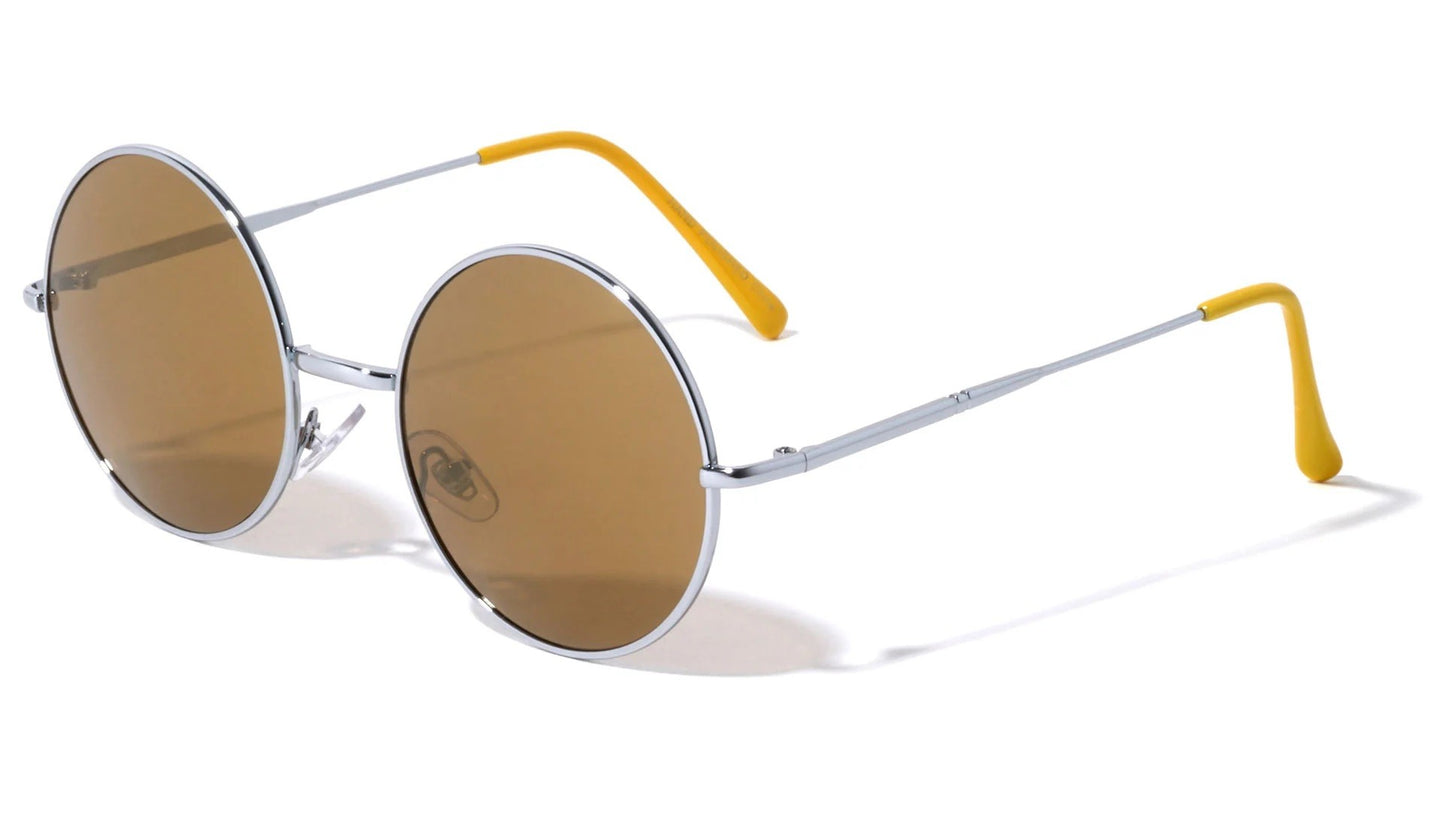 Retro Metallic Round Sunglasses m3945-cm