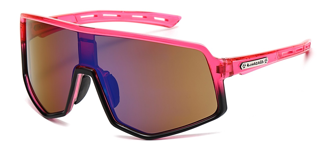 Biohazard Reflective Sport Sunglasses bz66325