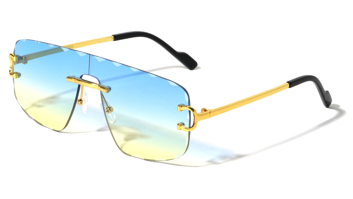 Metal Rimless Fashion Sunglasses m10963