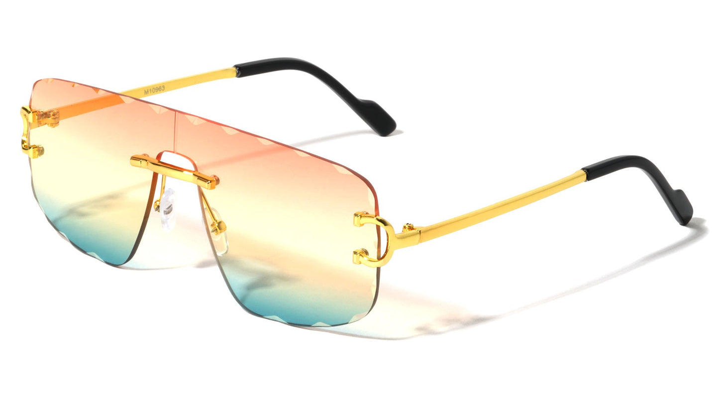 Metal Rimless Fashion Sunglasses m10963