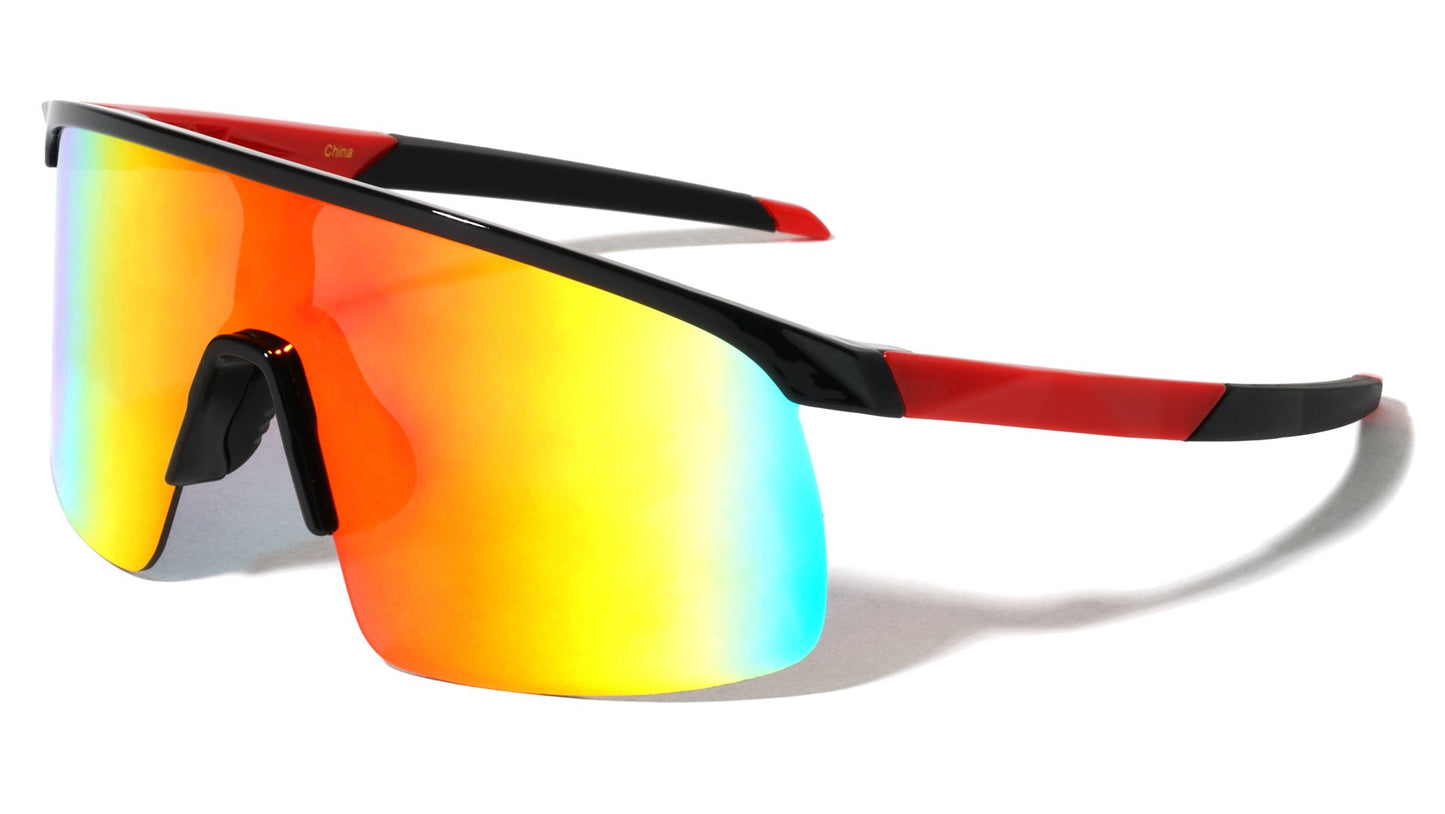 Semi Rimless Shield Sunglasses bp0251-cm