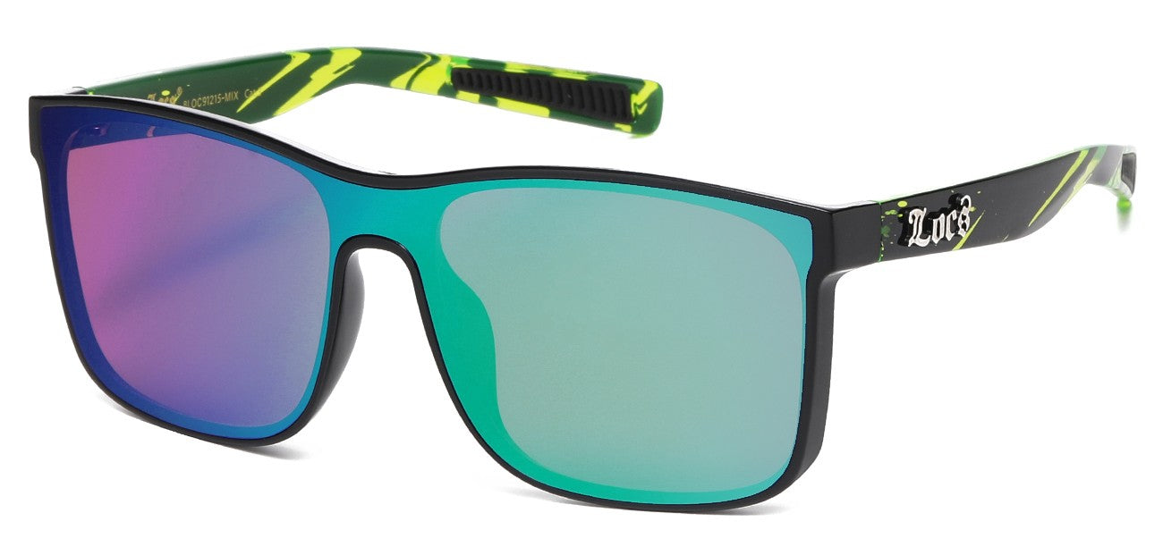 Locs Square Frame Sunglasses loc91215-mix