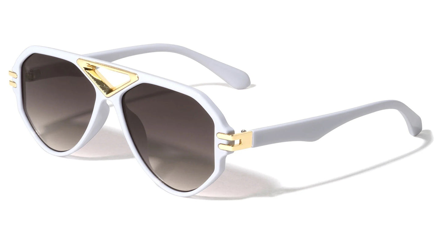 Geometric Modern Aviators Sunglasses p30627