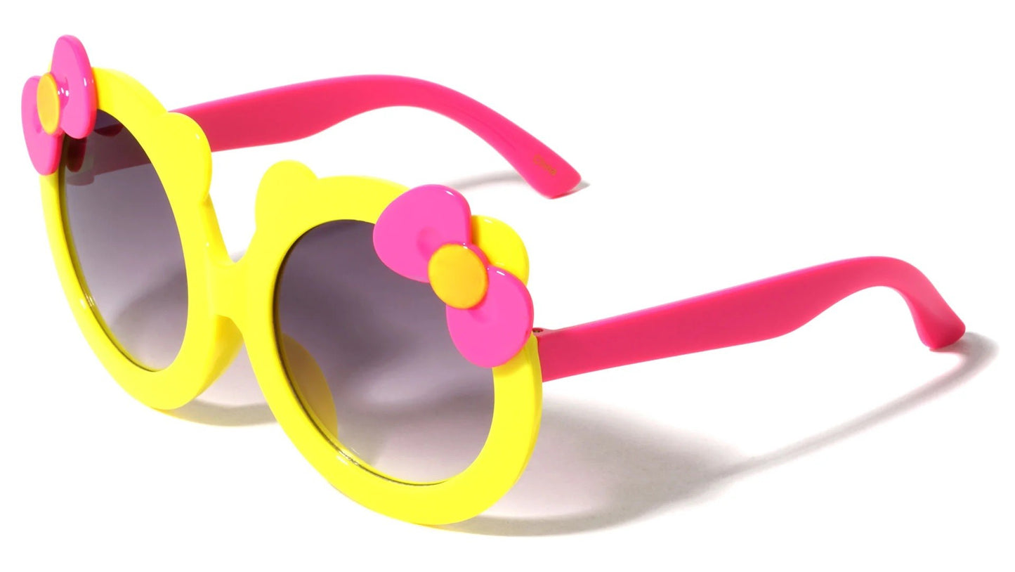 Kids Duotone Round Frame Sunglasses k820