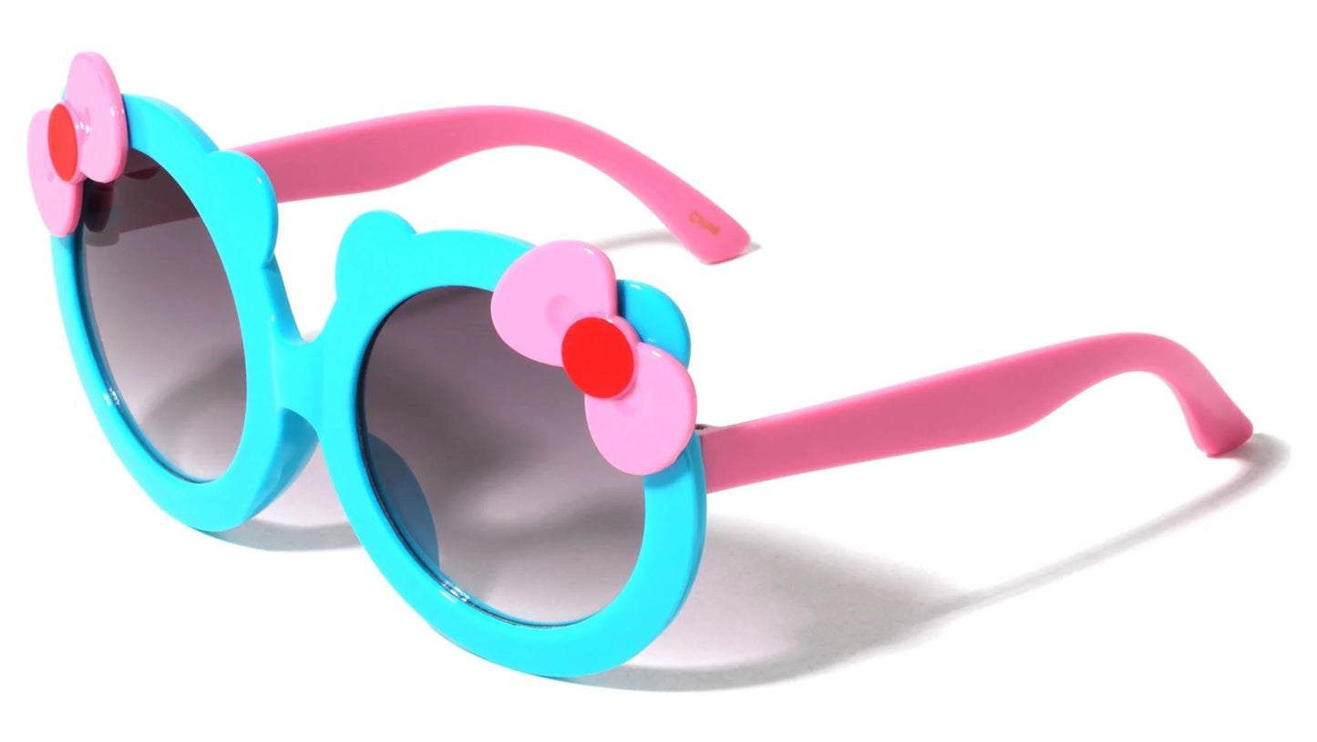 Kids Duotone Round Frame Sunglasses k820