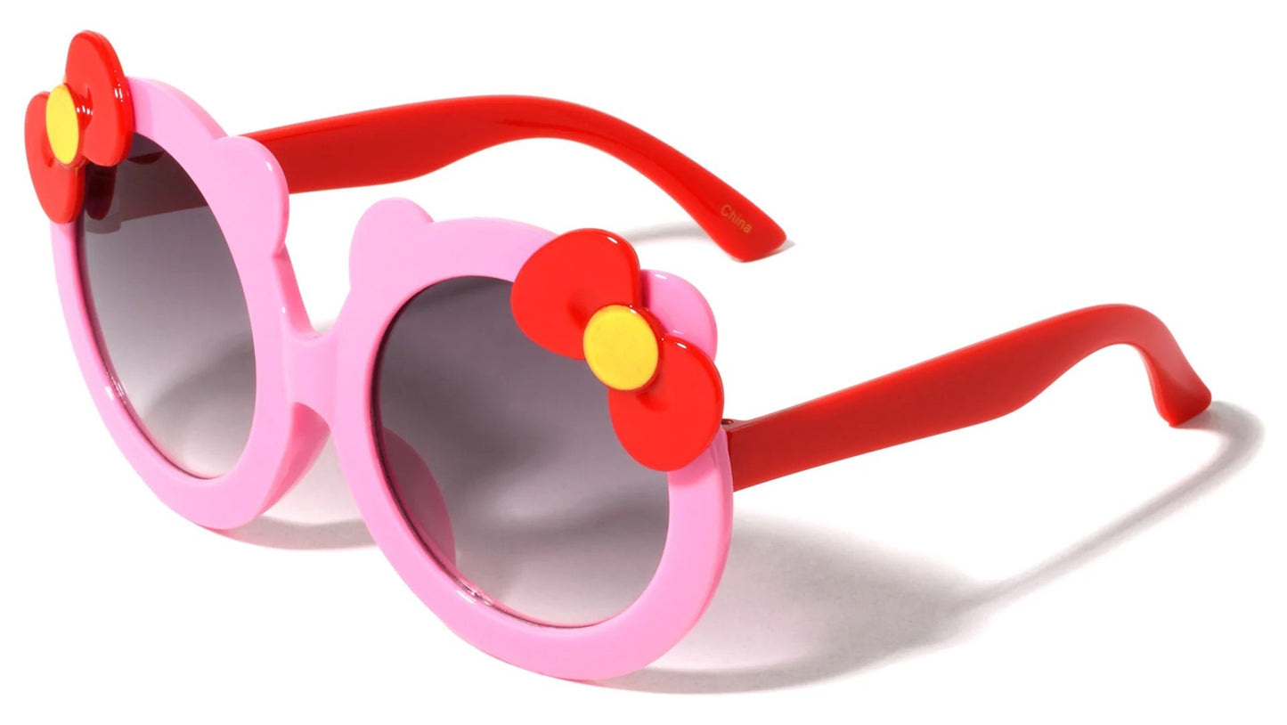 Kids Duotone Round Frame Sunglasses k820