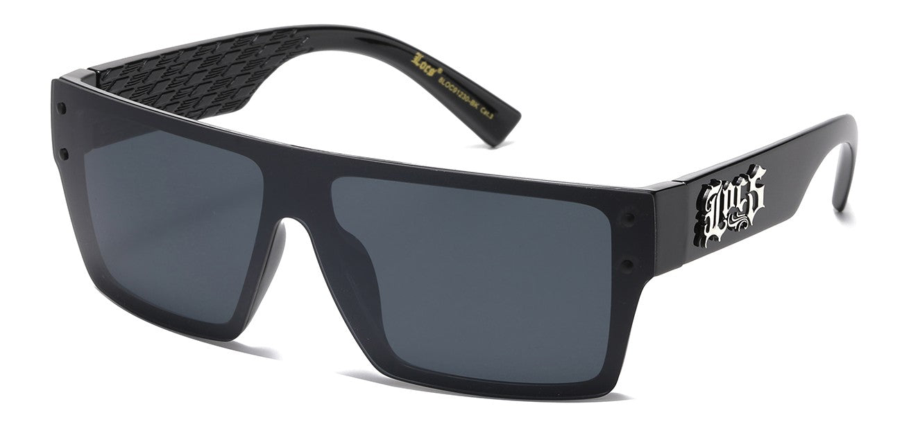 Locs Black Square Sunglasses loc91259-bk