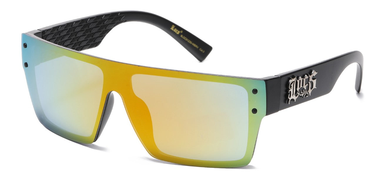 Locs Mirrored Lens Sunglasses loc91259-mbrv