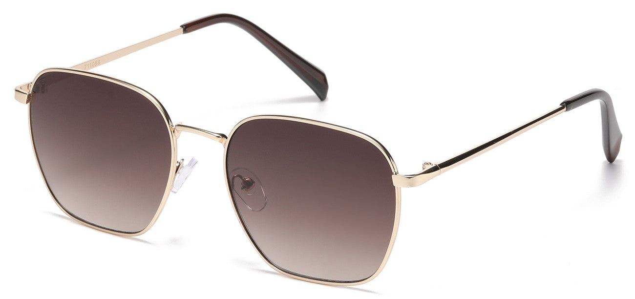 Classic Metallic Square Sunglasses 711058