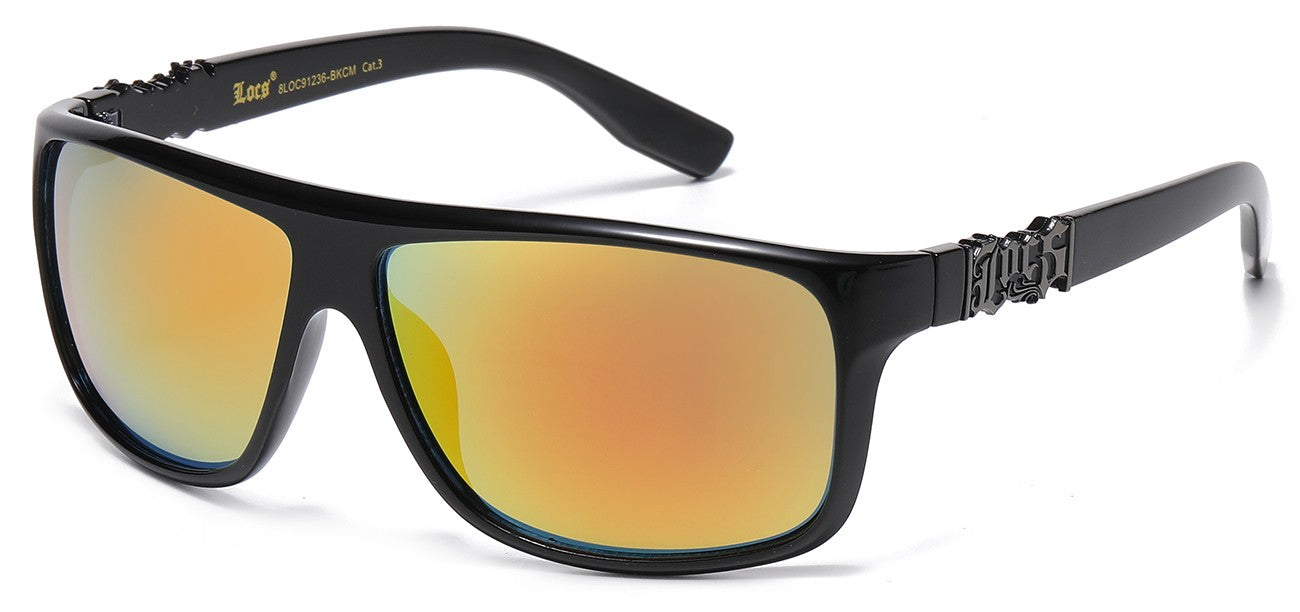 Locs Biker Sunglasses loc91236-bkcm