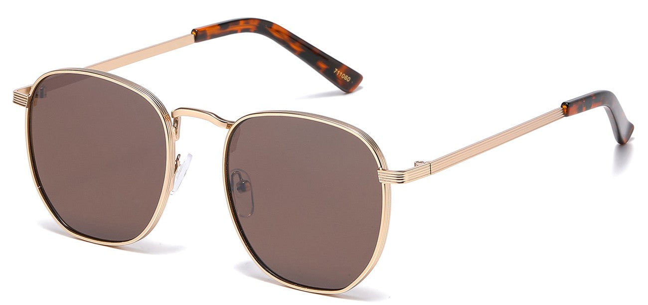 Classic Metallic Square Sunglasses 711060