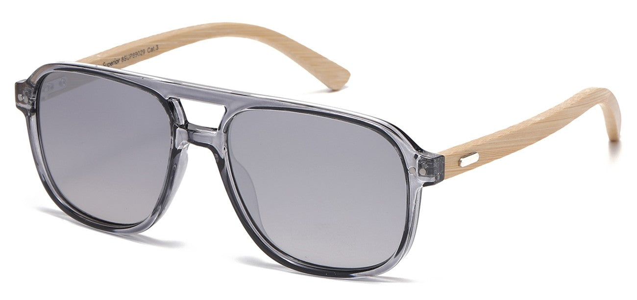 Bamboo Wood Square Sunglasses sup89029