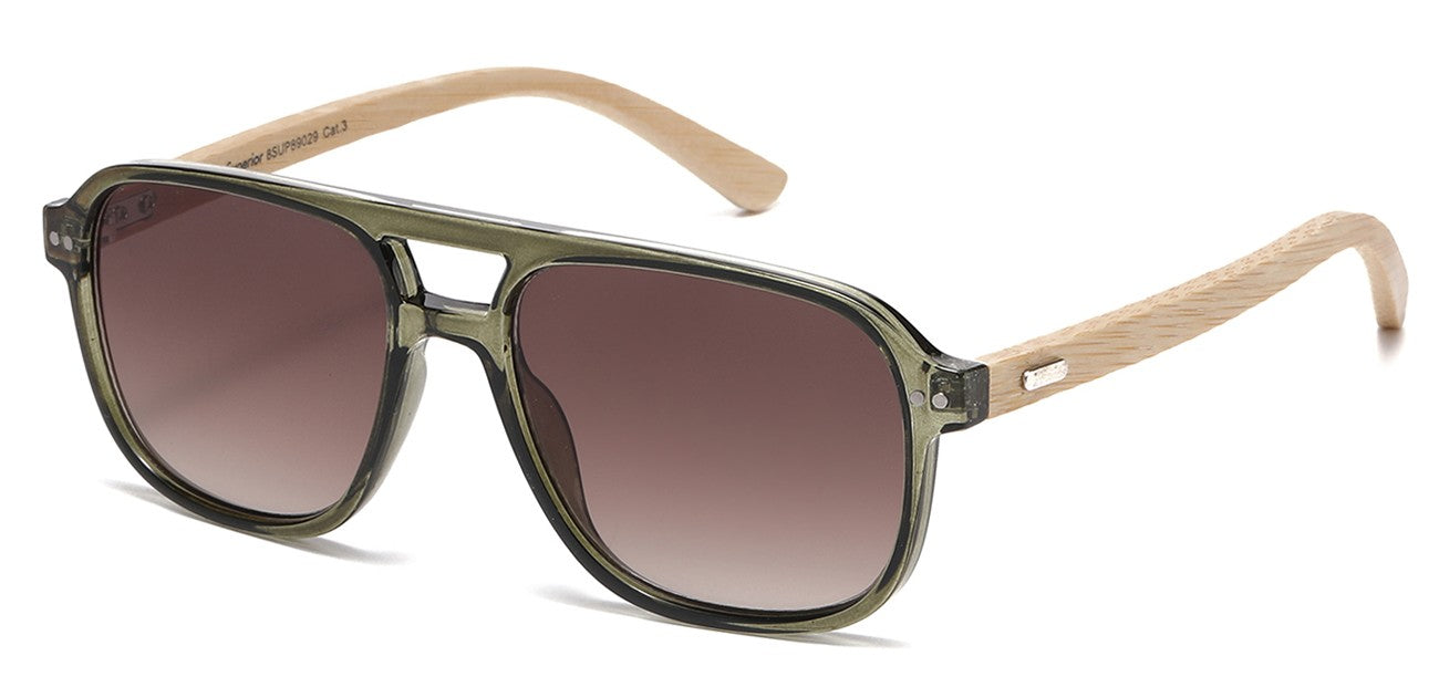 Bamboo Wood Square Sunglasses sup89029