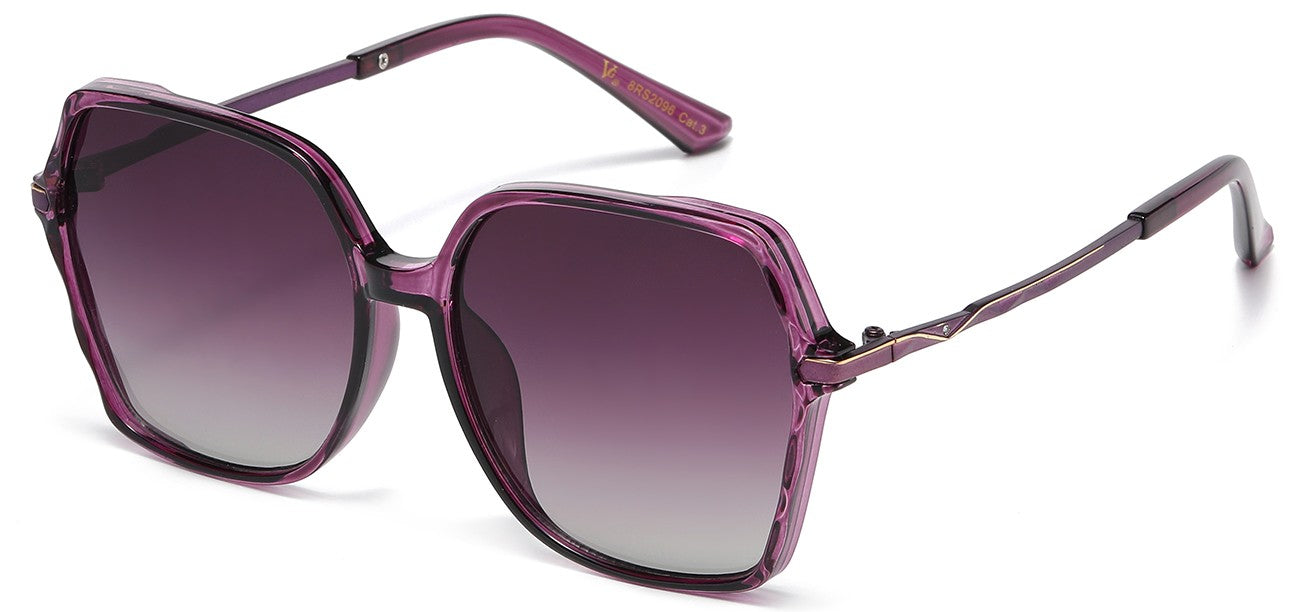 Rhinestone Square Frame Sunglasses rs2096