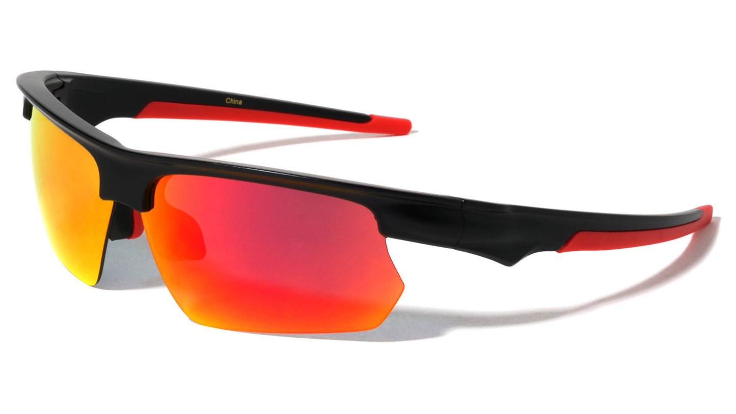 Semi-Rimless Sports Sunglasses bp0285