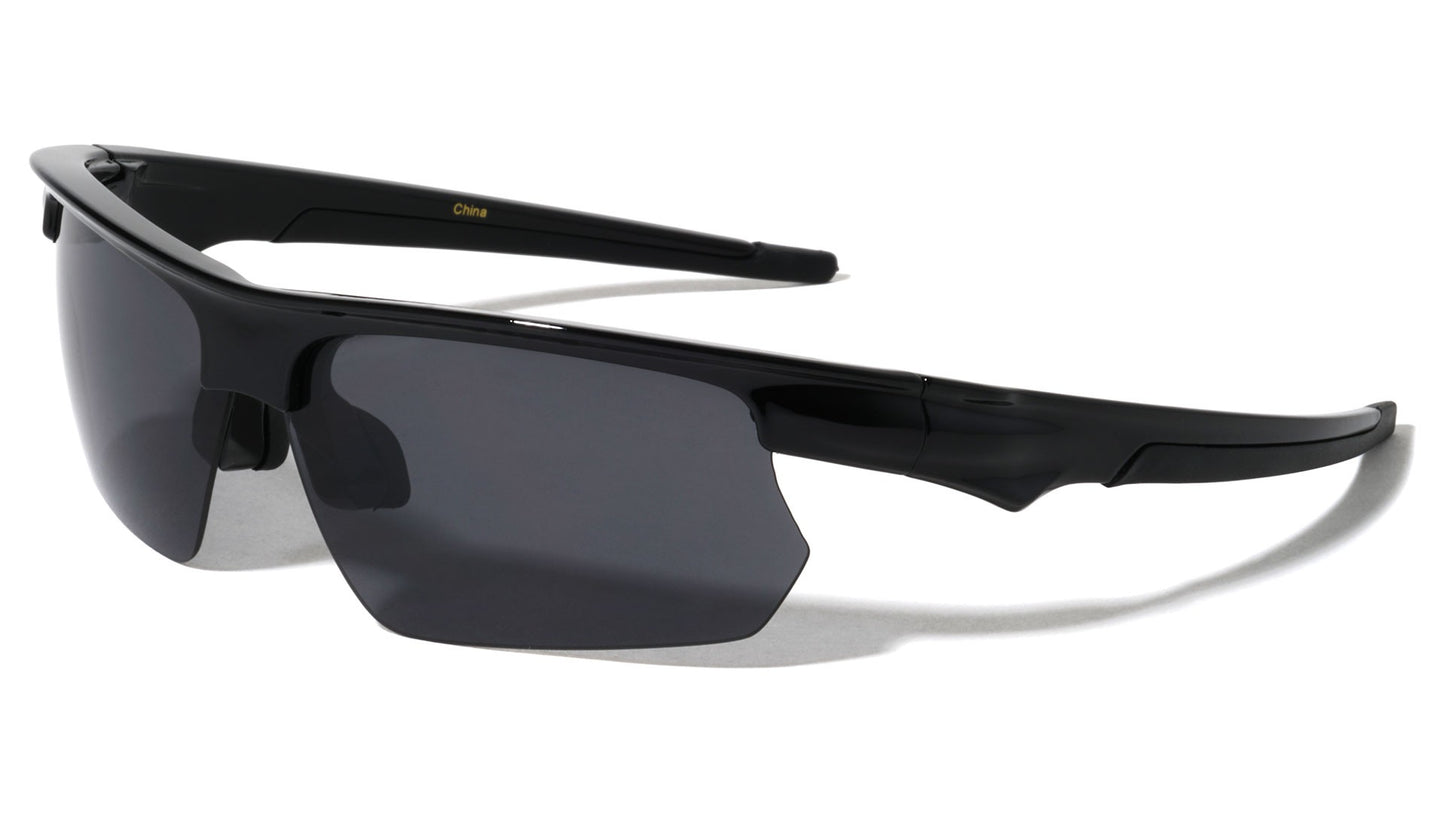 Semi-Rimless Sports Sunglasses bp0285