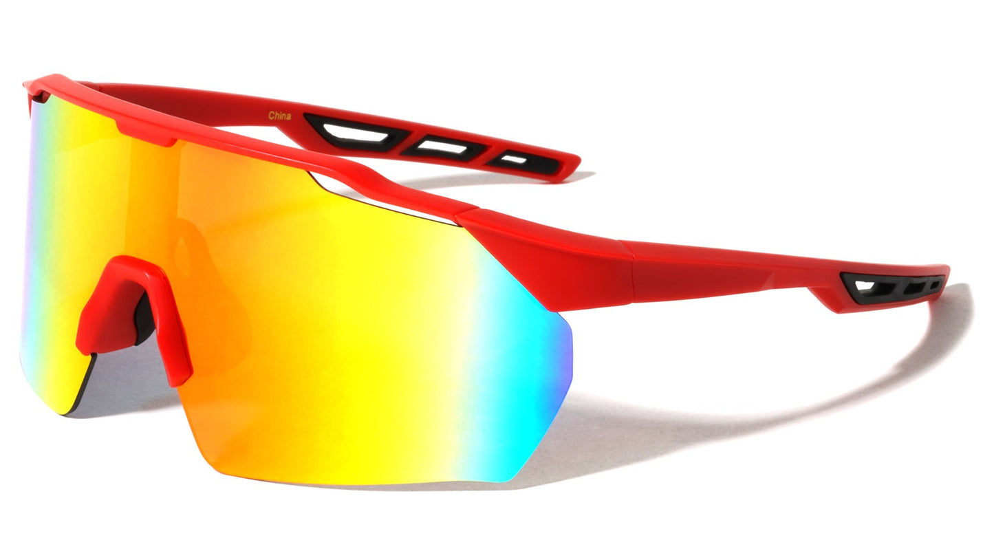 Oversized Shield Sports Sunglasses bp0286-cm