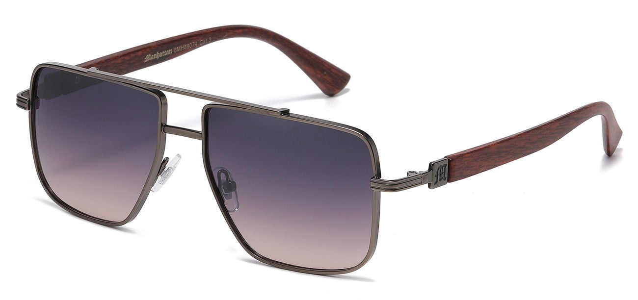 Manhattan Metallic Square Aviator mh88074