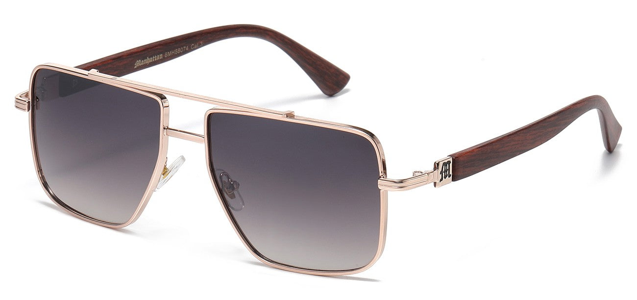 Manhattan Metallic Square Aviator mh88074