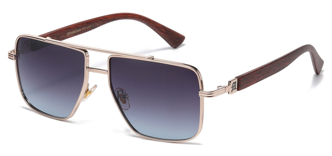 Manhattan Metallic Square Aviator mh88074