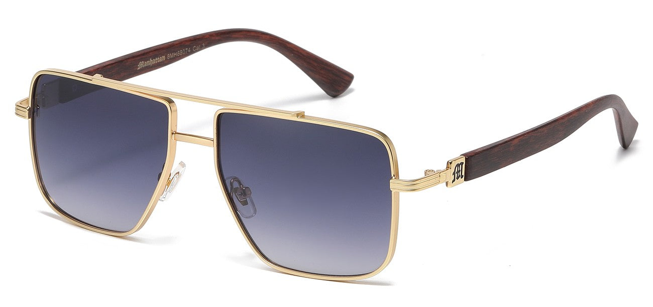 Manhattan Metallic Square Aviator mh88074