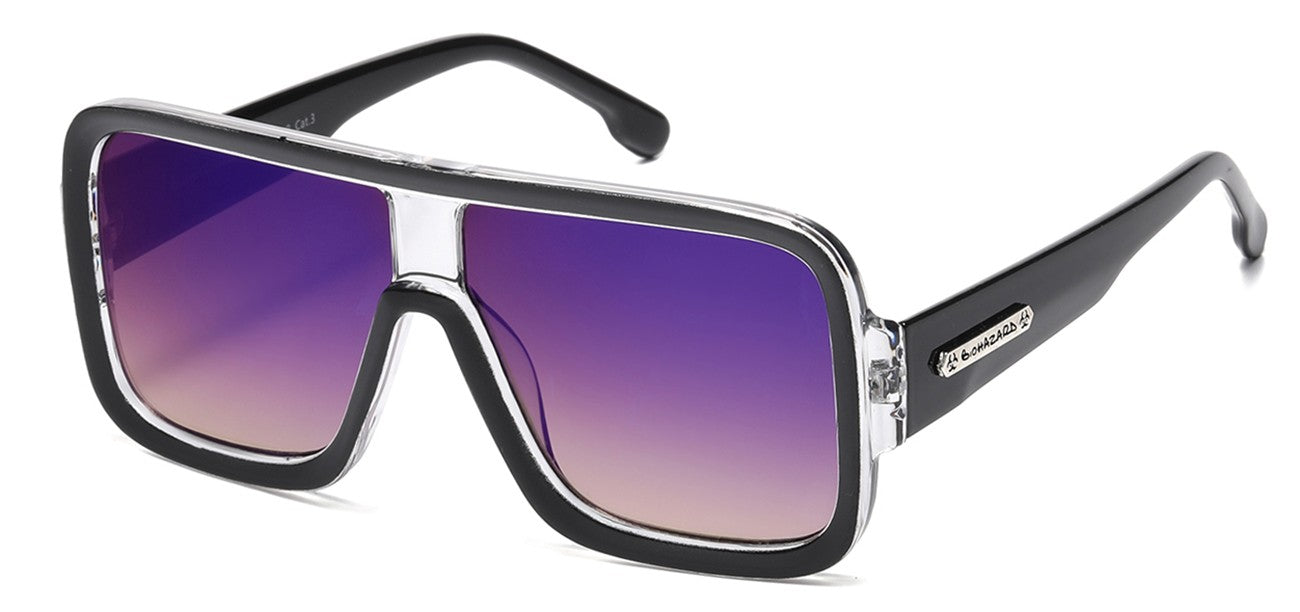 Biohazard Square Frame Sunglasses bz66338