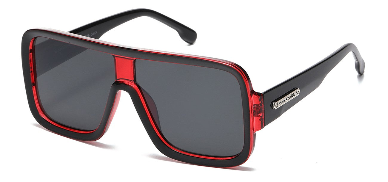 Biohazard Square Frame Sunglasses bz66338