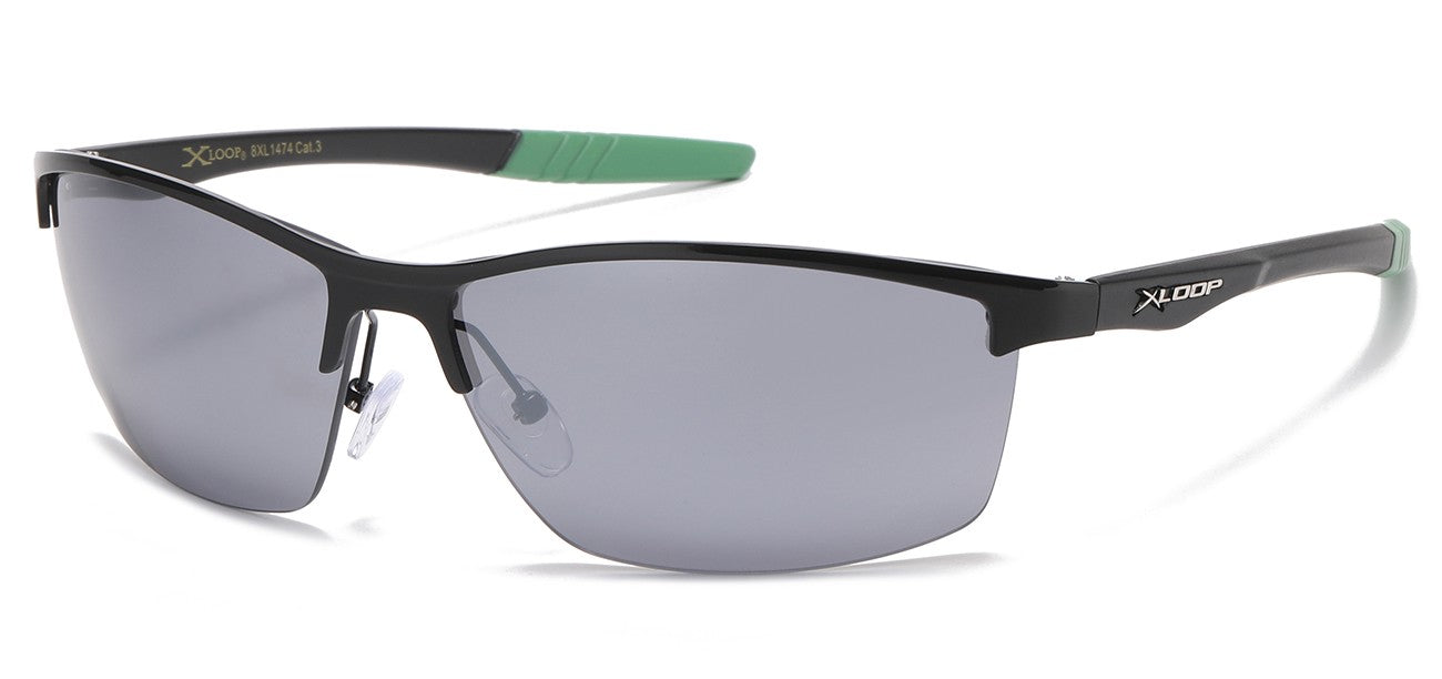 Xloop Metallic Semi Rimless Shades xl1474