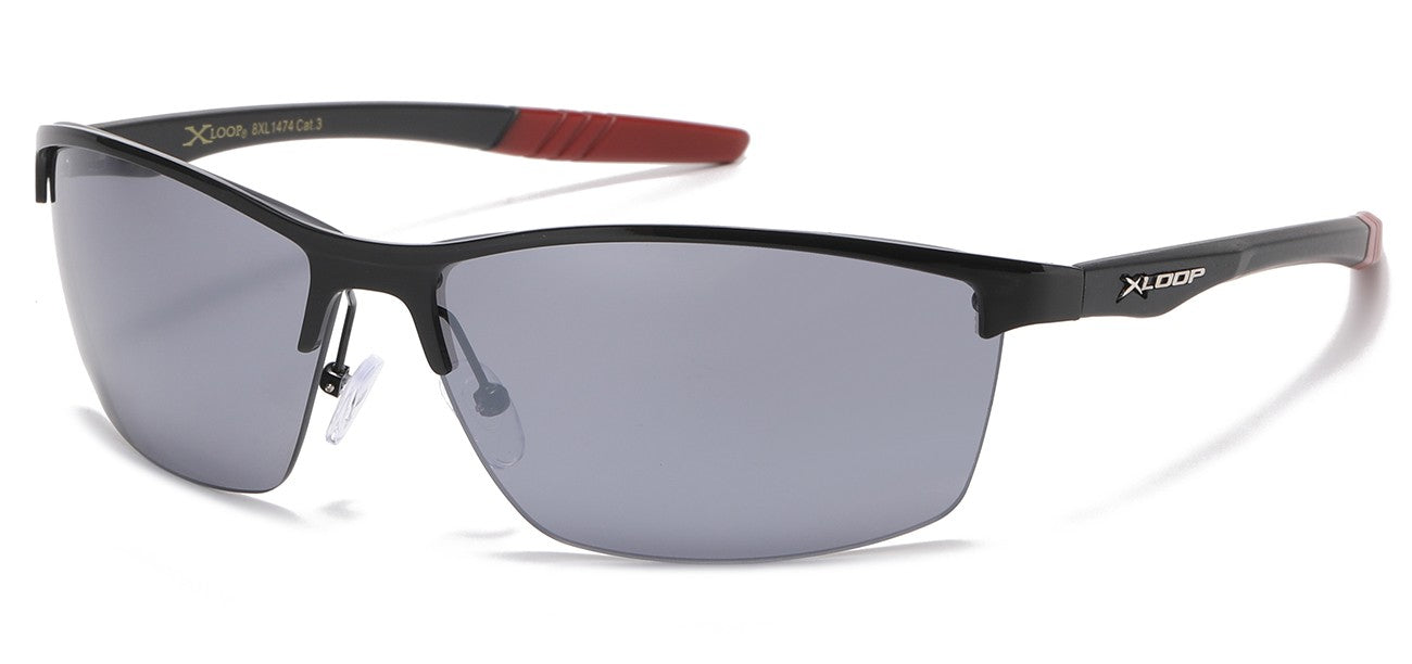 Xloop Metallic Semi Rimless Shades xl1474