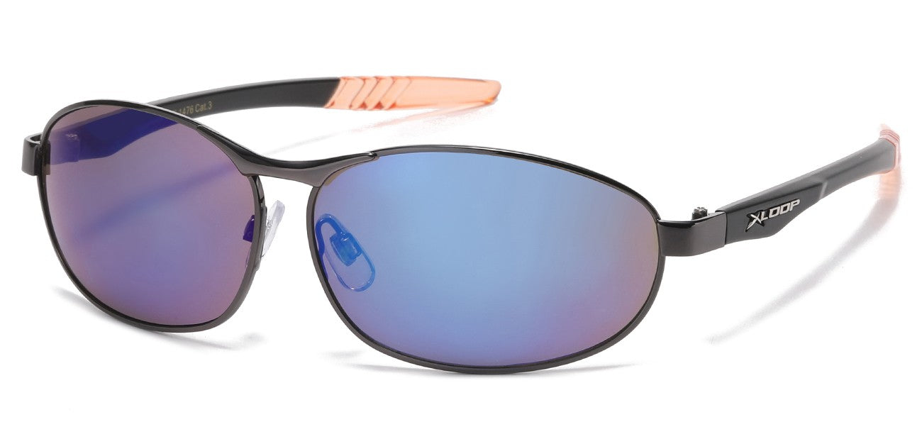 Xloop Metallic Sports Wrap Shades xl1476