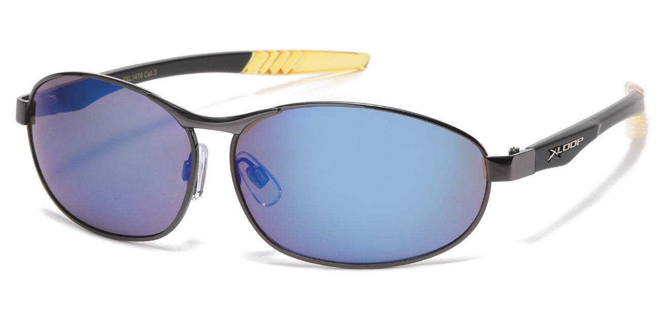 Xloop Metallic Sports Wrap Shades xl1476