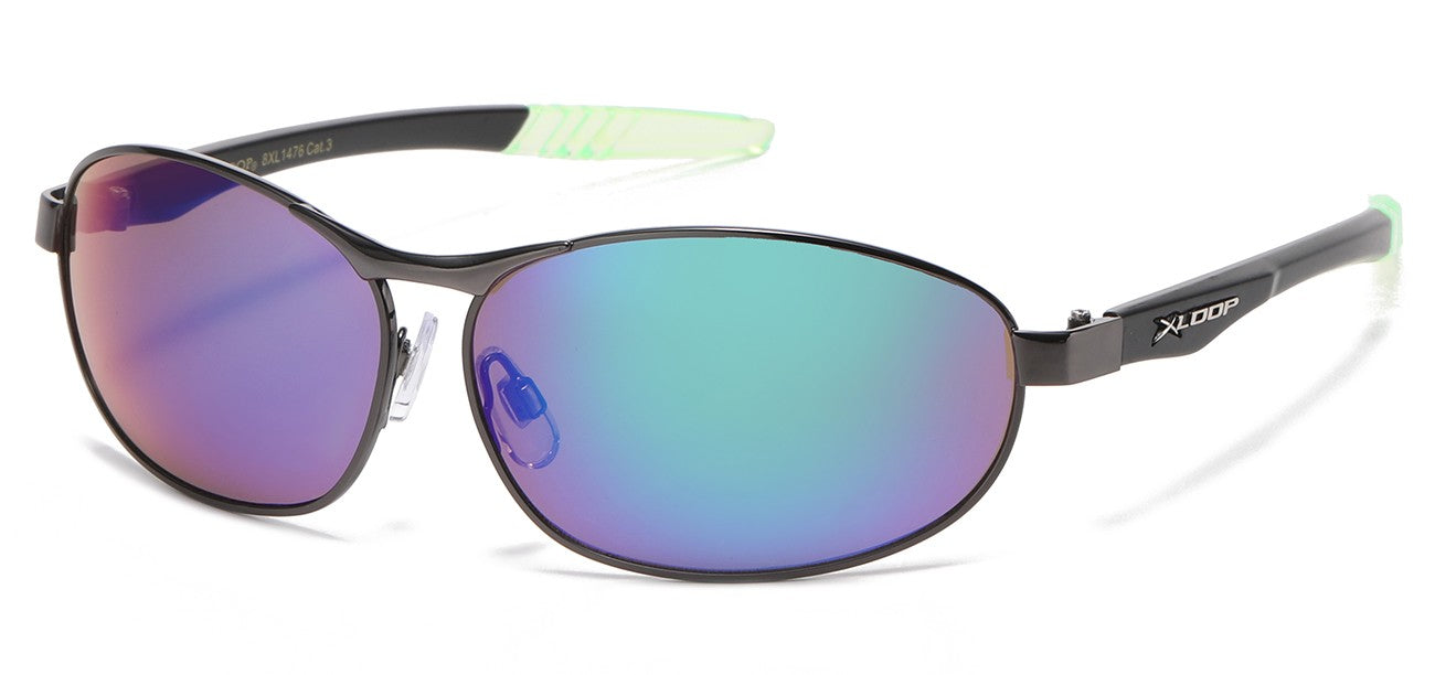 Xloop Metallic Sports Wrap Shades xl1476