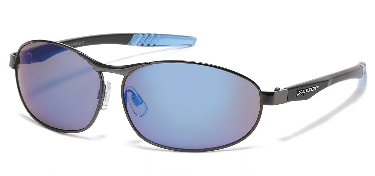 Xloop Metallic Sports Wrap Shades xl1476