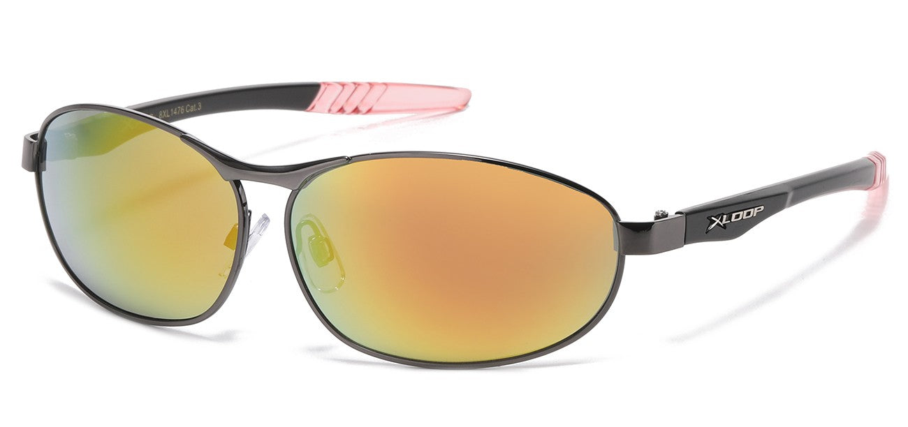 Xloop Metallic Sports Wrap Shades xl1476