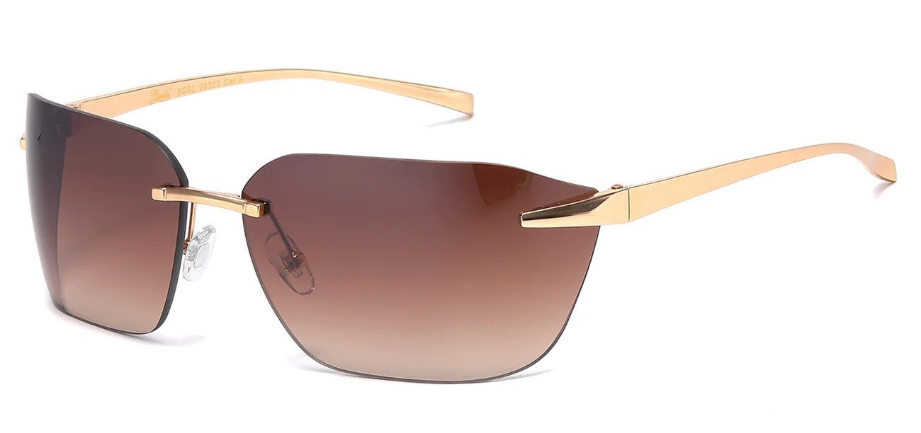 Giselle Metallic Rimless Sunglasses gsl28303