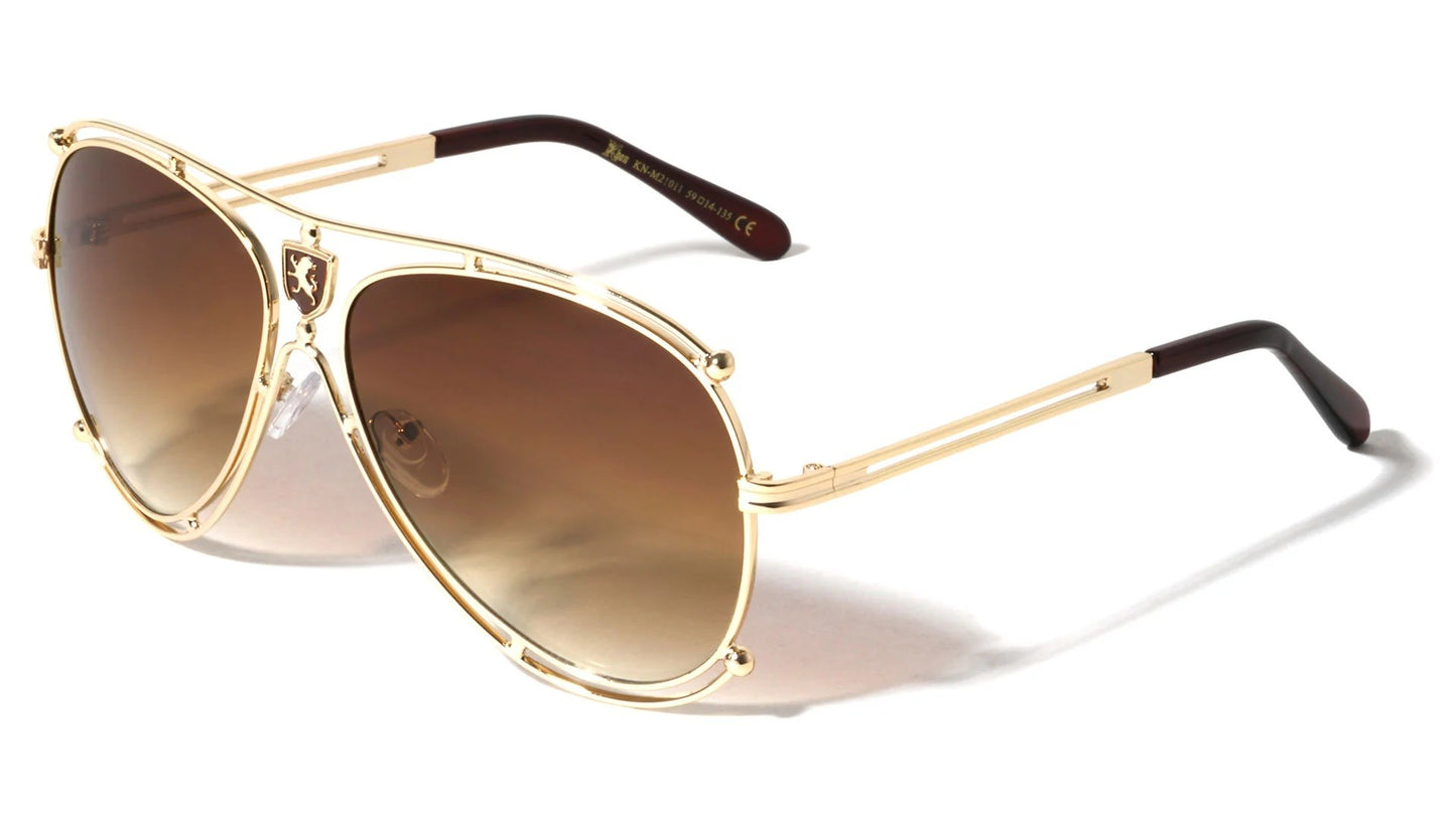 Khan Metallic Aviator Sunglasses kn-m21011