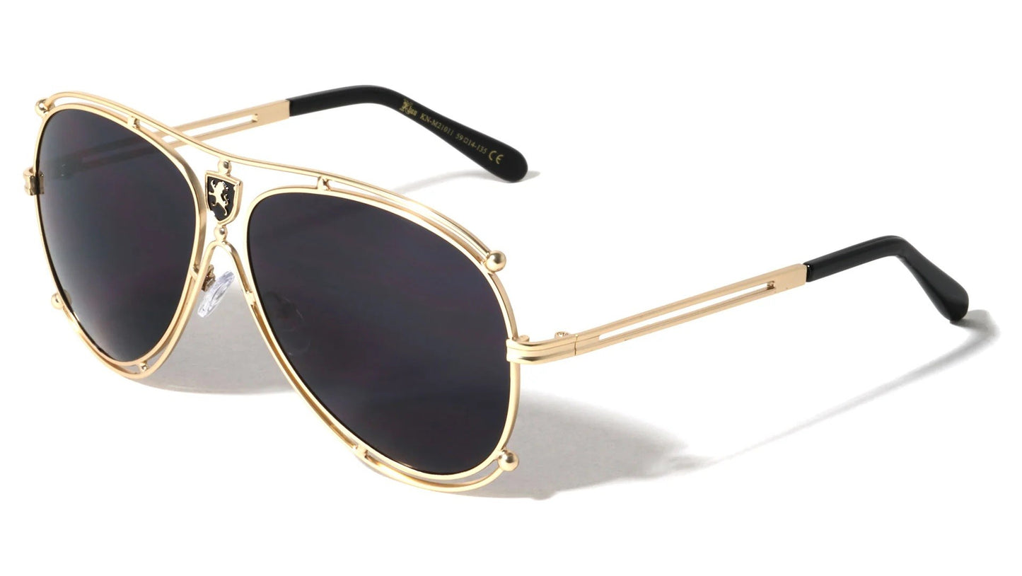 Khan Metallic Aviator Sunglasses kn-m21011