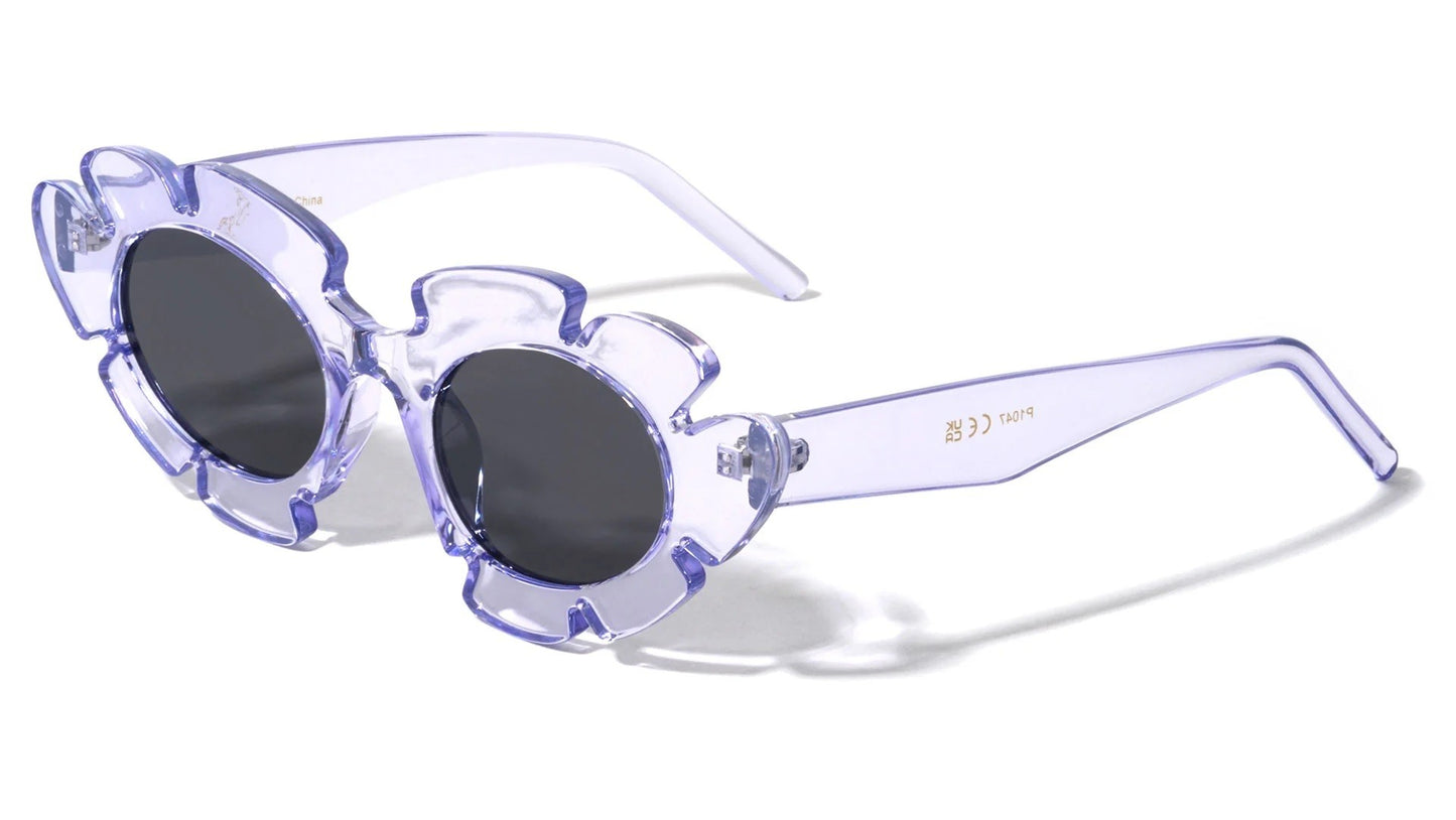 Crystal Color Flower Frame Sunglasses p1047