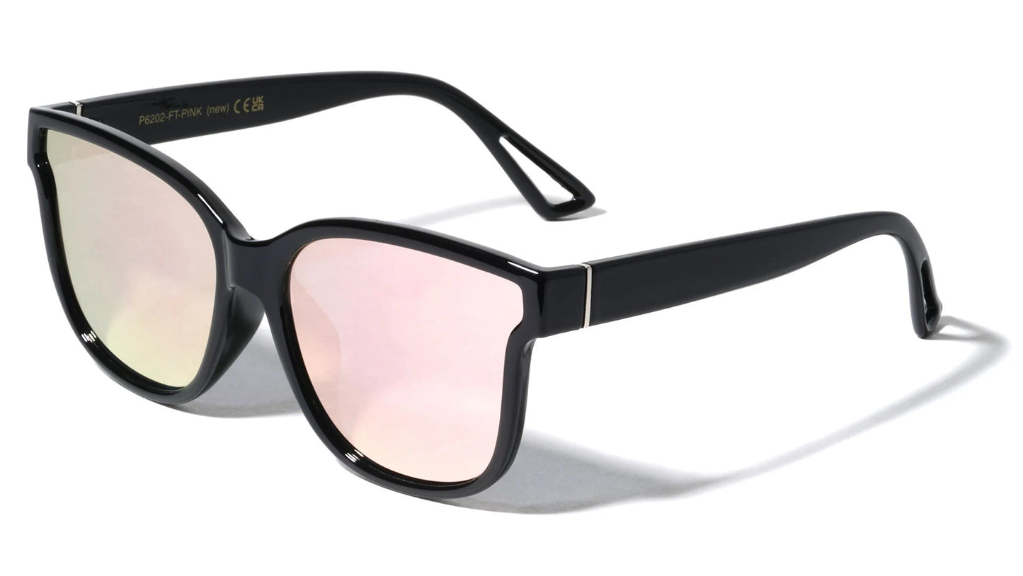 Retro Rose Gold Flat Lens Frame p6202-ft-pink