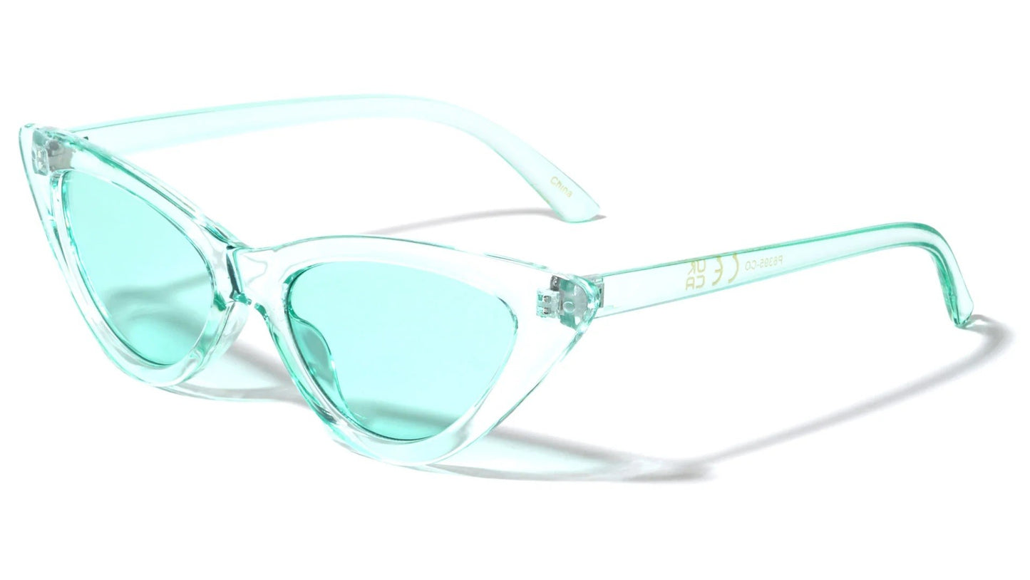 Crystal Color Cat Eye Sunglasses p6395-co