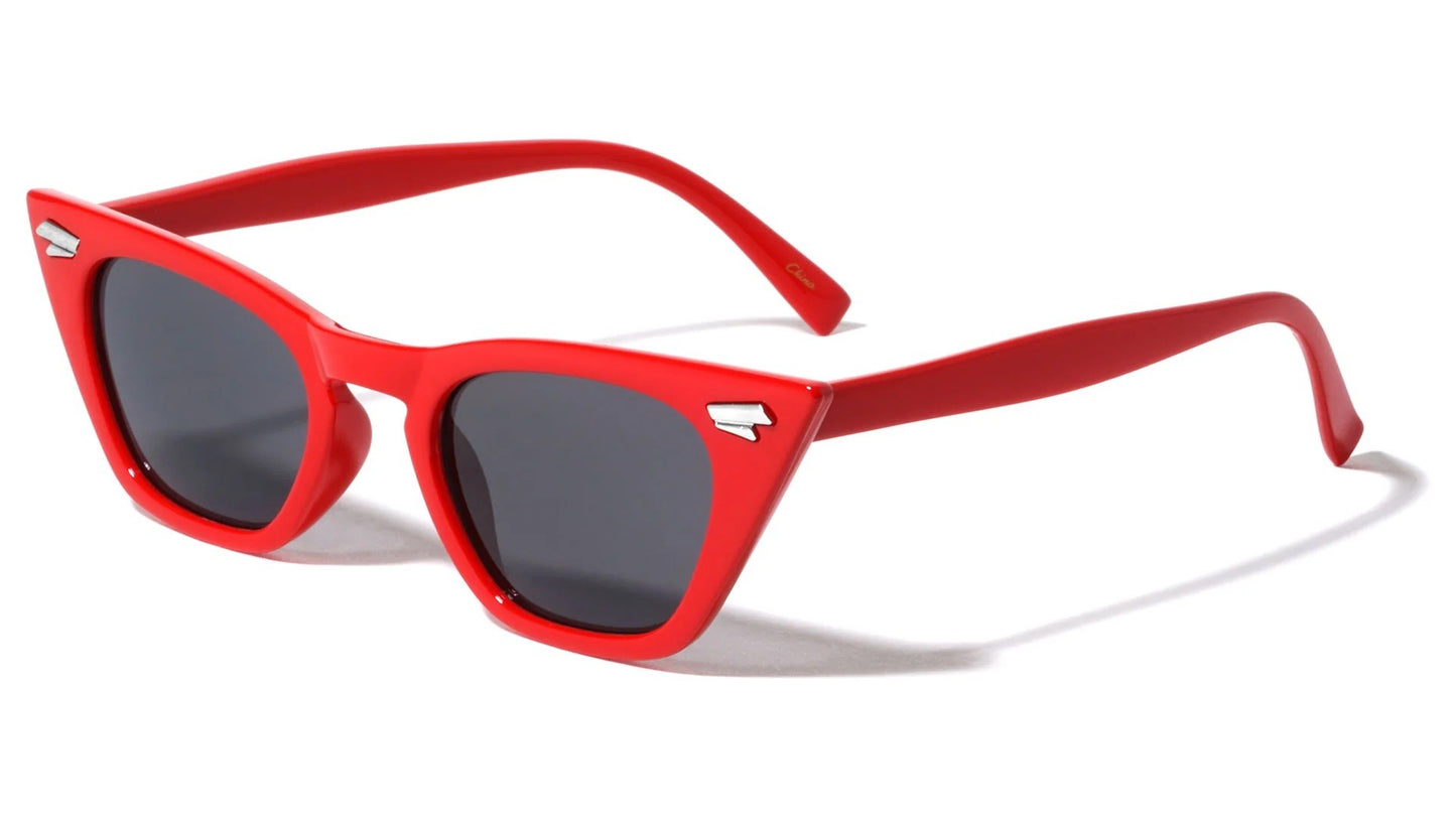 Thin Sharp Cat Eye Sunglasses p6401