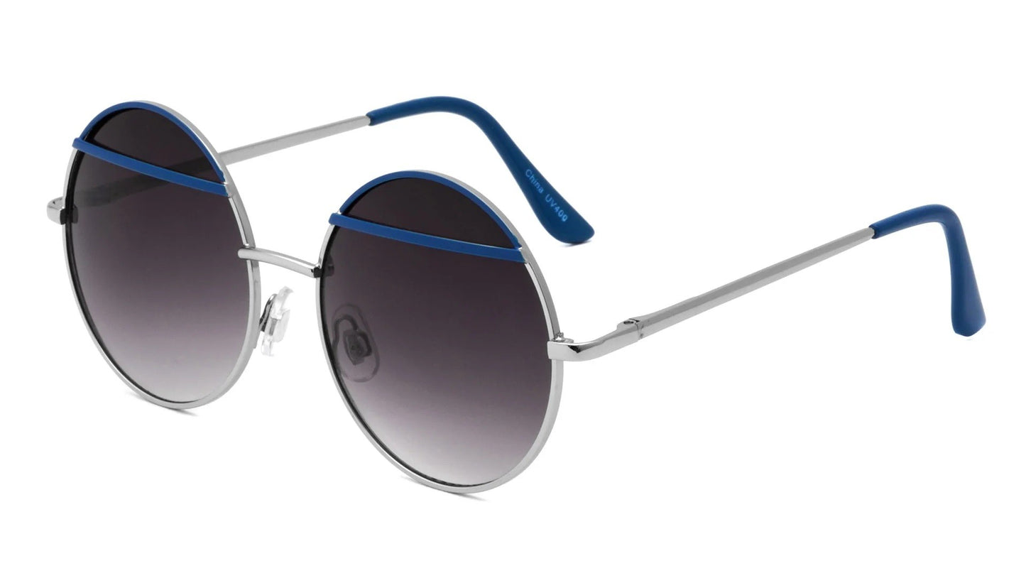 Metal Round Color Accent Sunglasses m10003