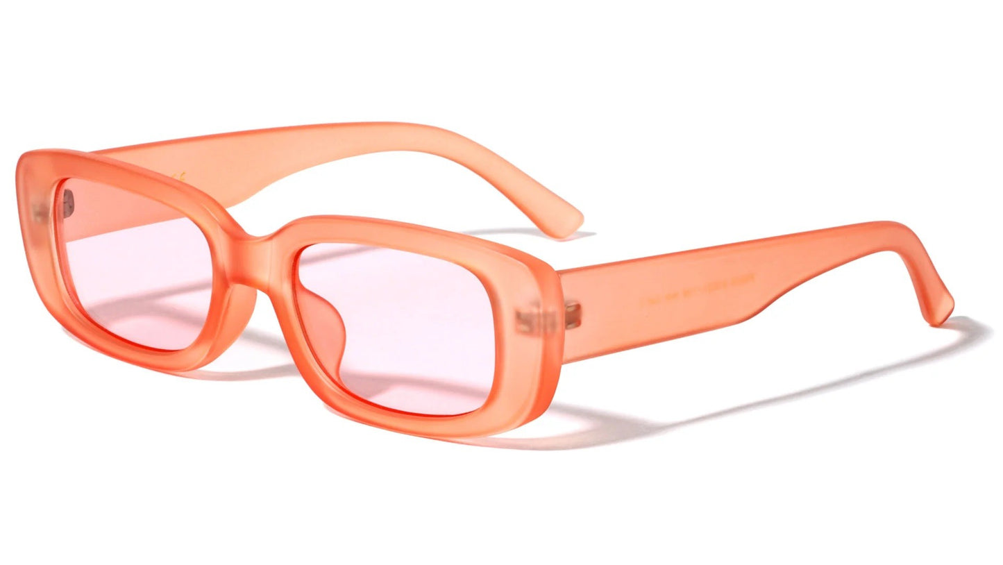 Thick Rim Round Rectangle Sunglasses p6634