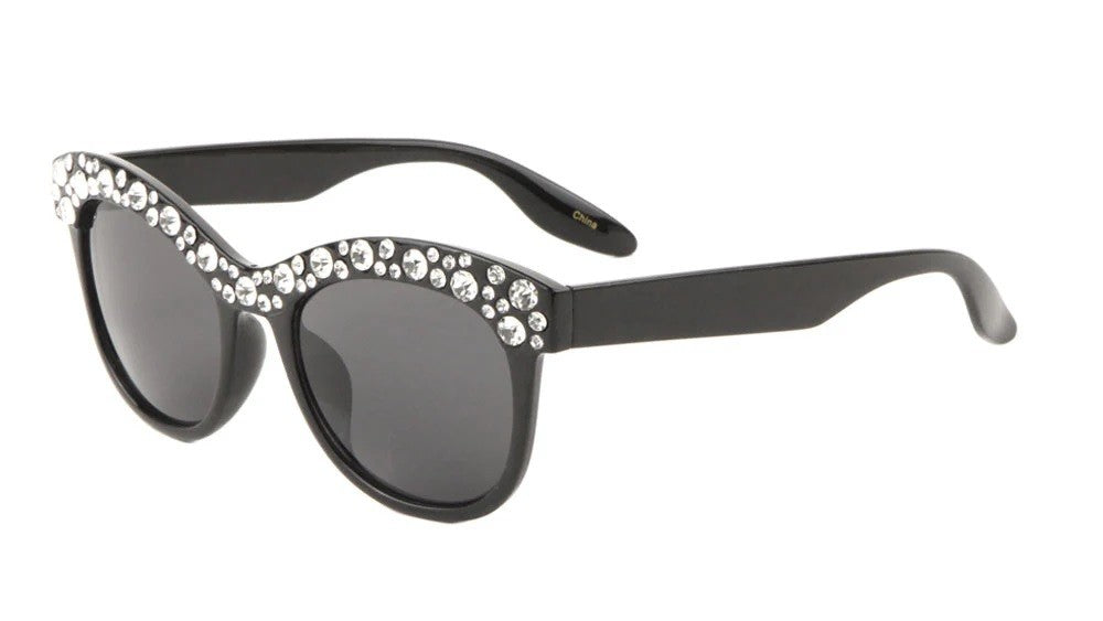 Rhinestone Cat Eye Frame Sunglasses p6409-rh