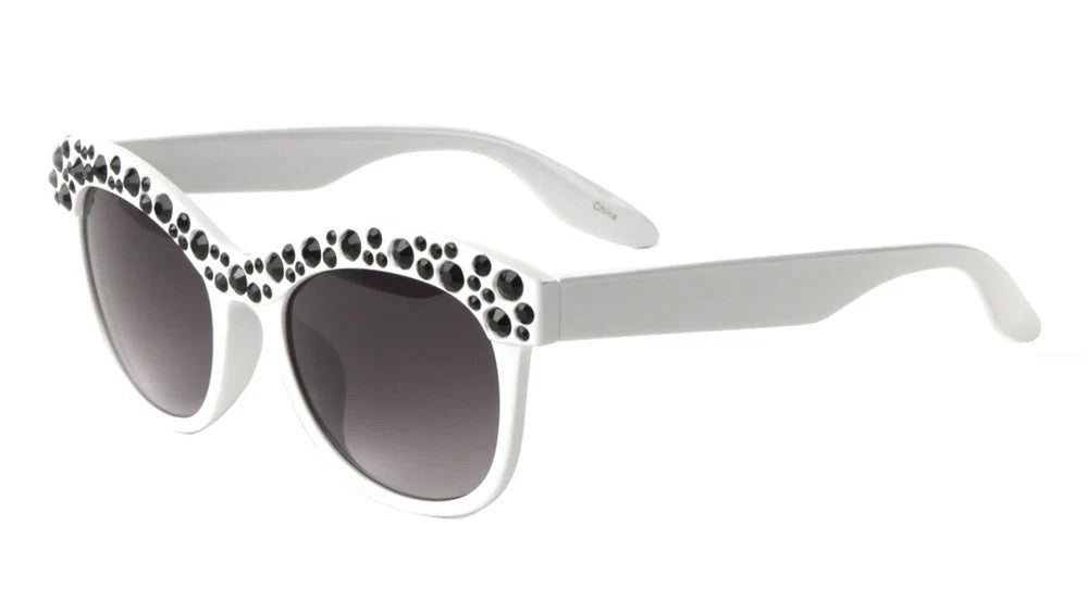 Rhinestone Cat Eye Frame Sunglasses p6409-rh